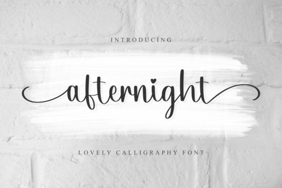 Afternight: A Handwritten Font for Elegant Design