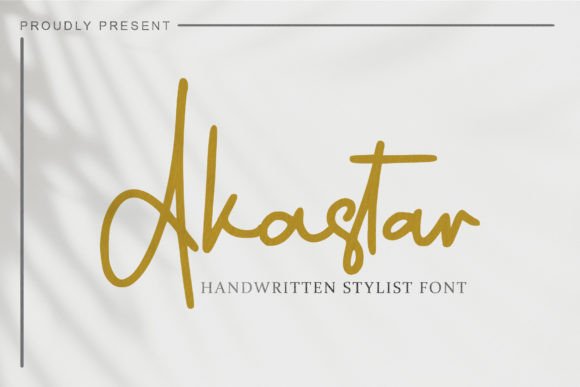 Akastar: Elegant Handwritten Font