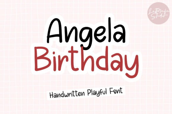 Angela Birthday Font for Creative Campaigns