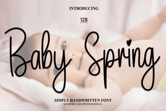 Baby Spring Font: Elegant Script for Editorial Design