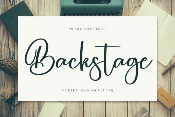 Backstage Font for Web Design