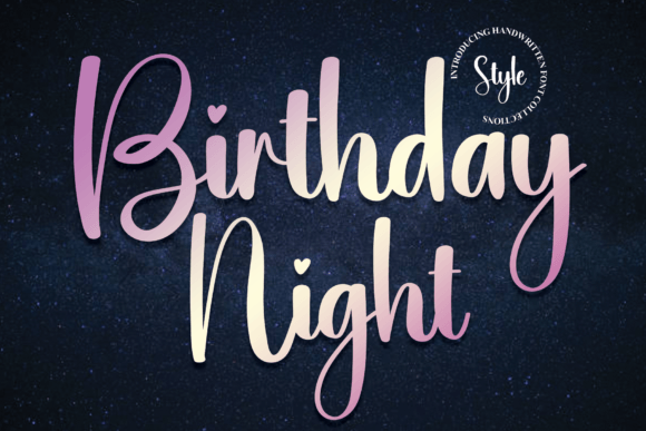 Birthday Night Font for Bold Branding