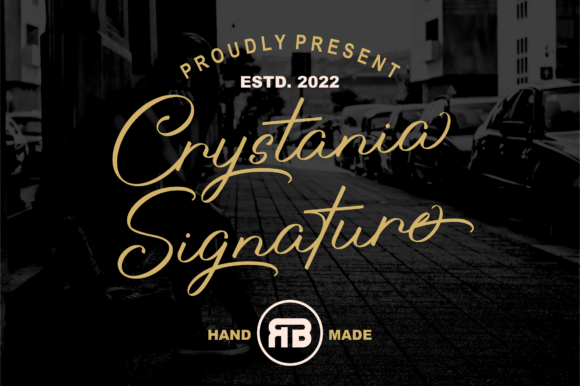 Crystania: A Romantic Font for Creative Makers