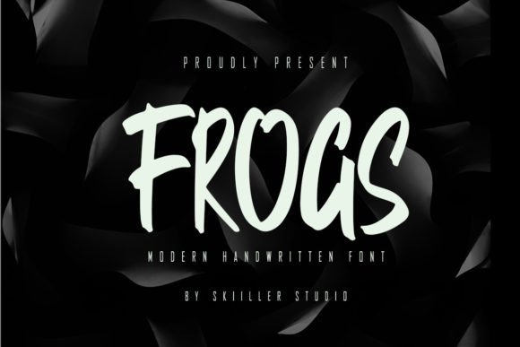 Frogs: A Handwritten Font for Editorial Elegance