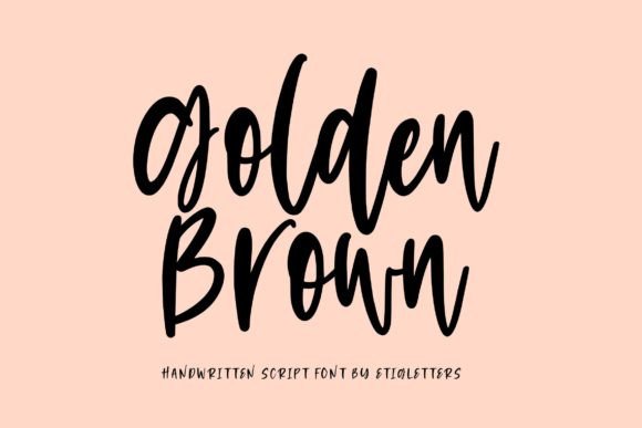 Golden Brown Font for Web Design