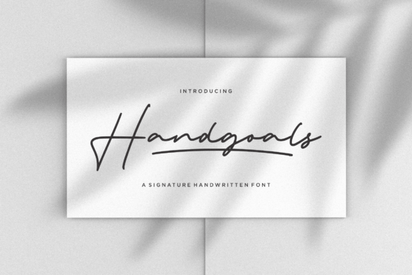 Handgoals: A Handwritten Font for Creative Projects