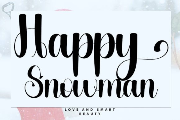Happy Snowman Font for Business