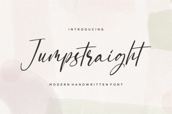 Jumpstraight: A Modern Handwritten Font