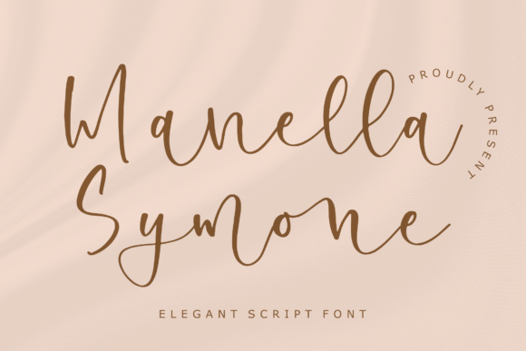 Manella Symone: Elegant Script Font