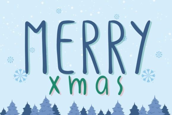 Merry Xmas Font for Creative Projects