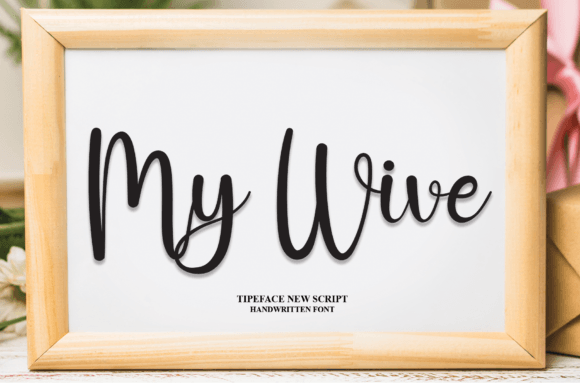 My Wive Font for Editorial Design