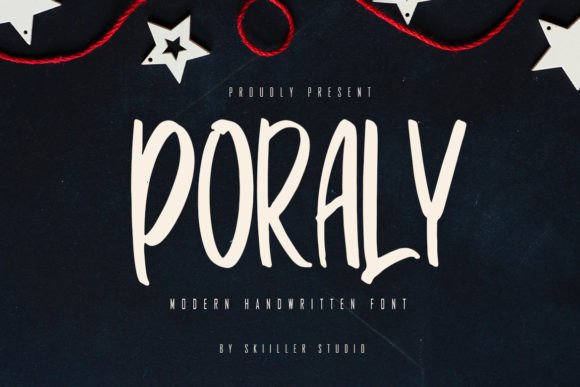 Poraly: A Handwritten Font for Creative Campaigns