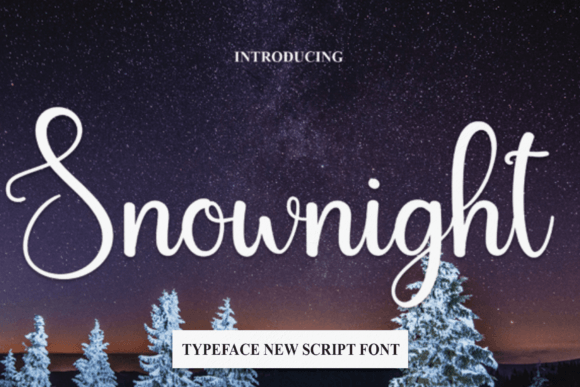 Snownight Font: Handwritten Elegance