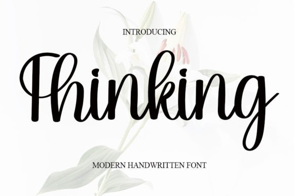 Thinking: A Handwritten Font for Creative Projects