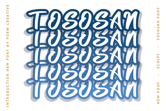 Tososan: A Bold Handwritten Font for Marketers