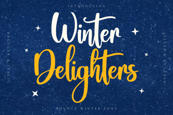 Winter Delighters Font for Business