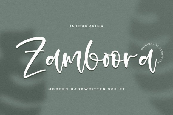 Zamboora: A Elegant Handwritten Font for Business Branding